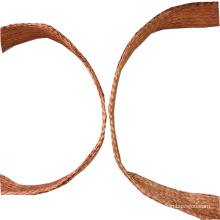 Flexible flat bare copper braid  wire  from Wuxi  factory